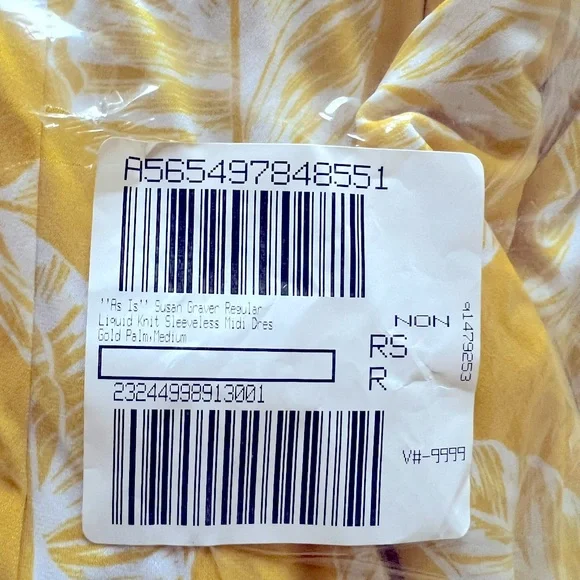 Susan Graver Yellow and White Floral Midi Dress - Picture 4 of 4